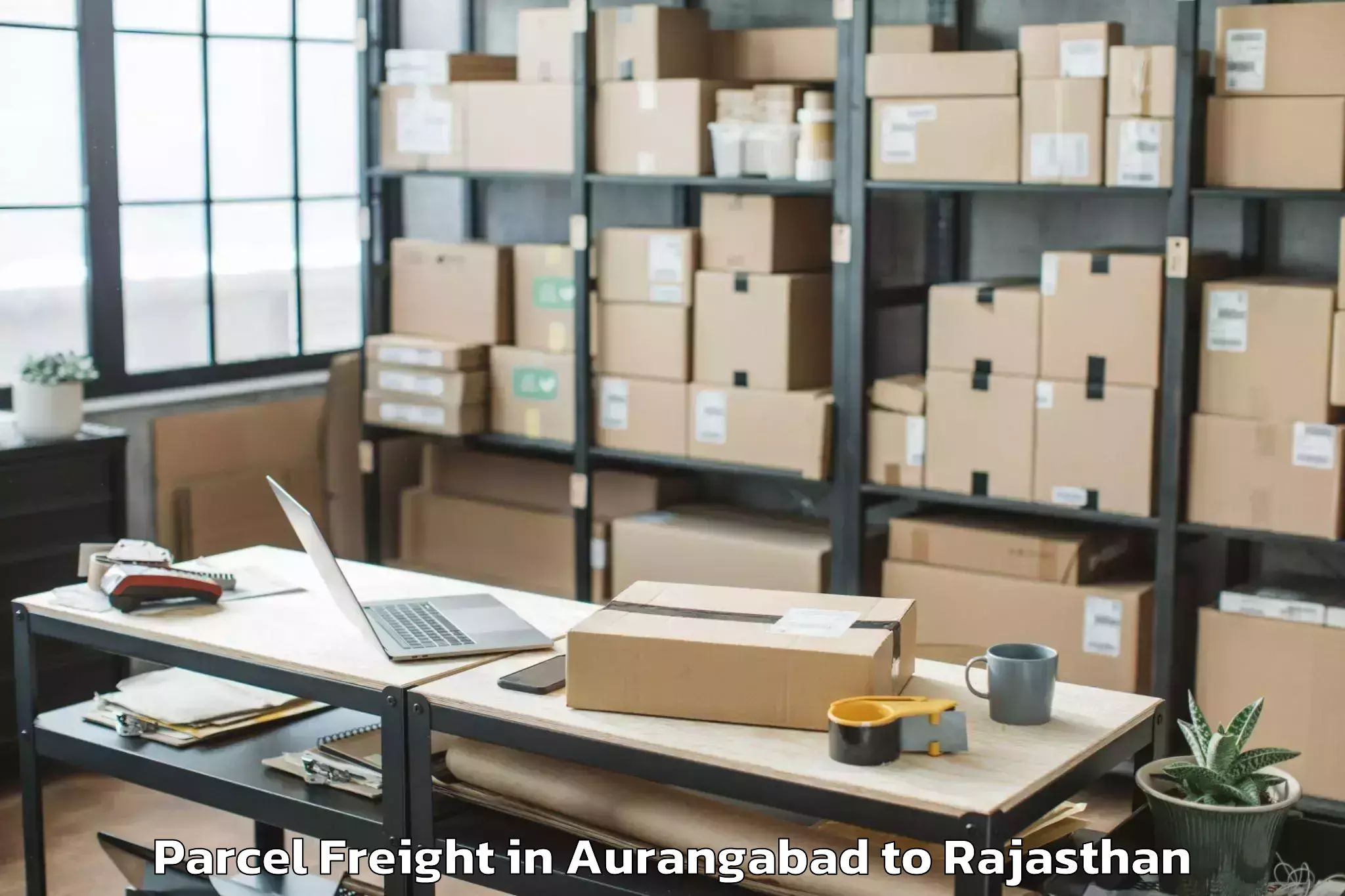 Aurangabad to Bhilwara Parcel Freight